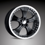 chrome rims, custom rims Trend 053 [BLACK]